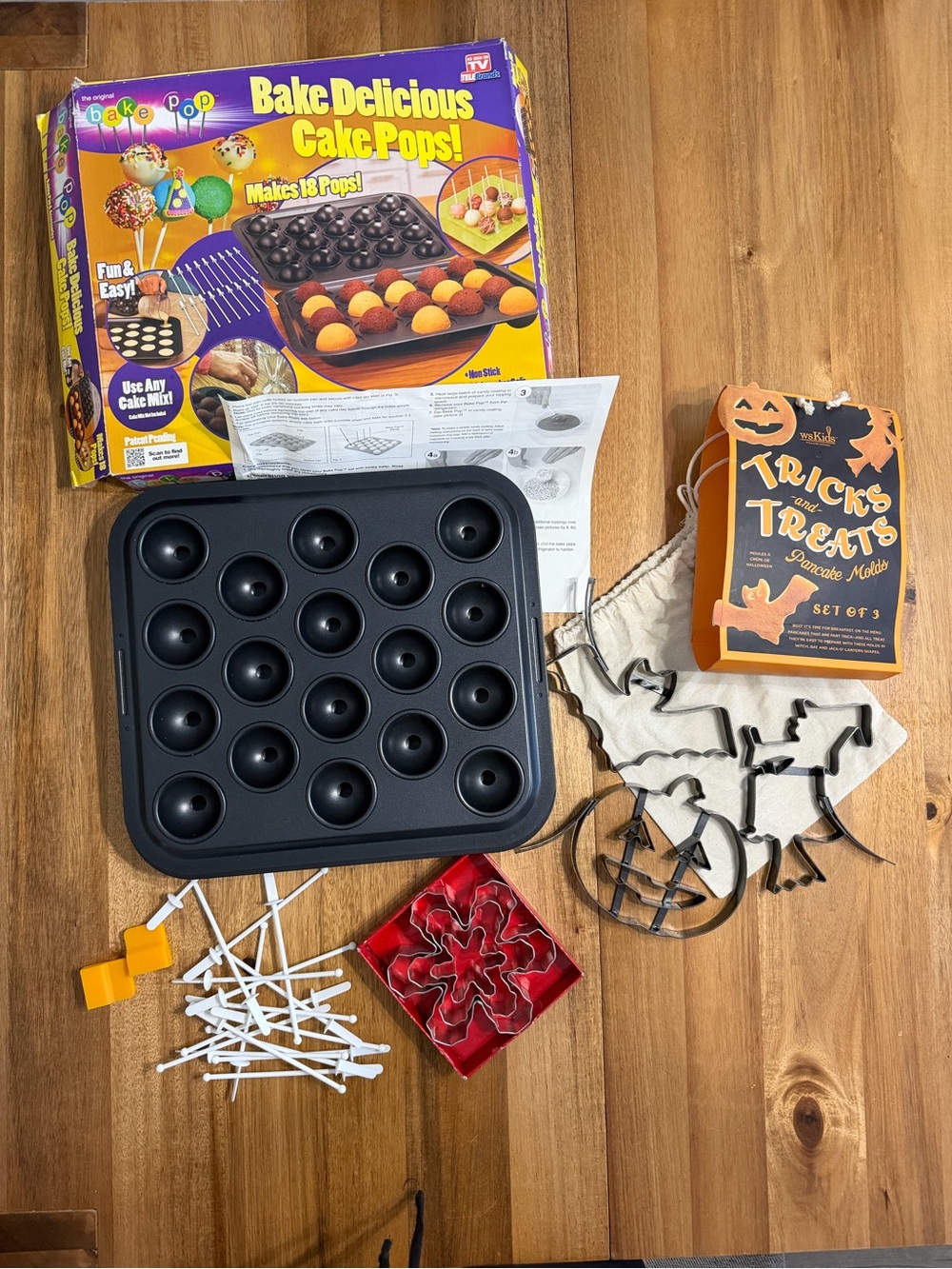 Nonstick Black Cake Pop Baking Pan - 18-Cavity